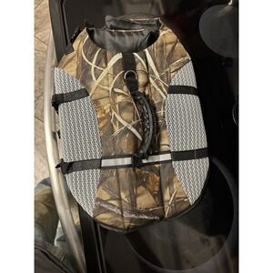 KOESON Dog Life Jacket Ripstop Pet Safety Life Vest Yellow Camoflague Medium